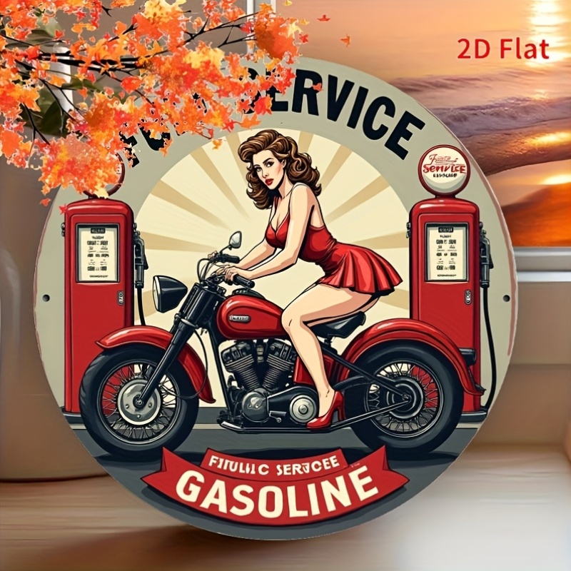 Targa rotonda in metallo, deco - Home Bar Signs recensione e prezzo