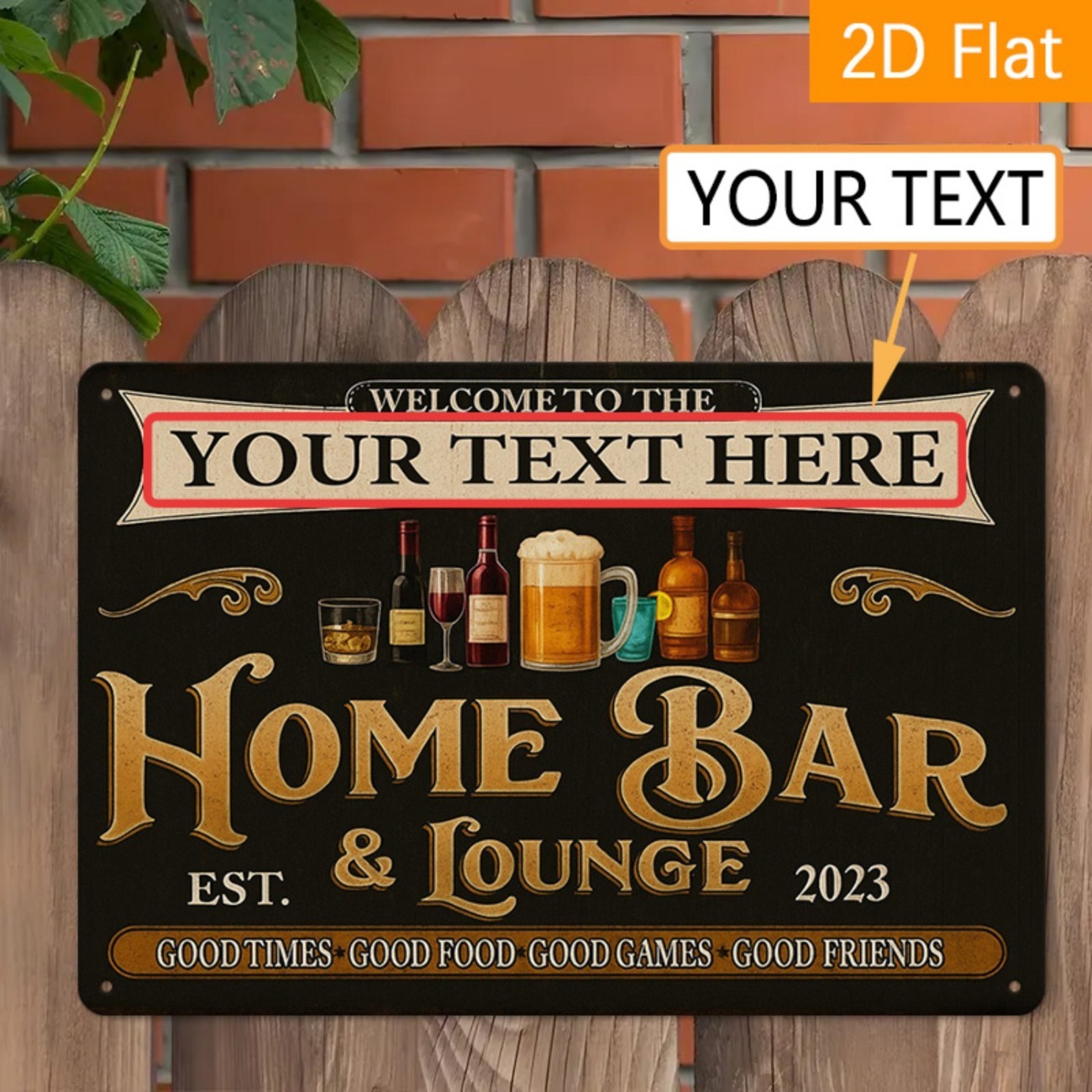 Insegna in Metallo Personalizz - Home Bar Lounge recensione e prezzo